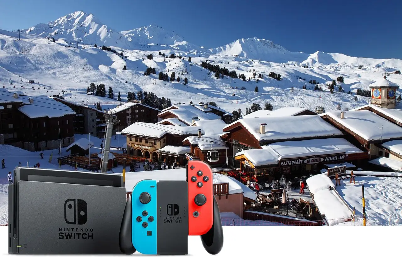 Nintendo Neon Red & Blue Joy-Con v2 przenośna konsola